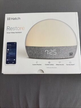 Hatch Restore Smart Sleep Assistant - Gray Fabric & Warm White Light